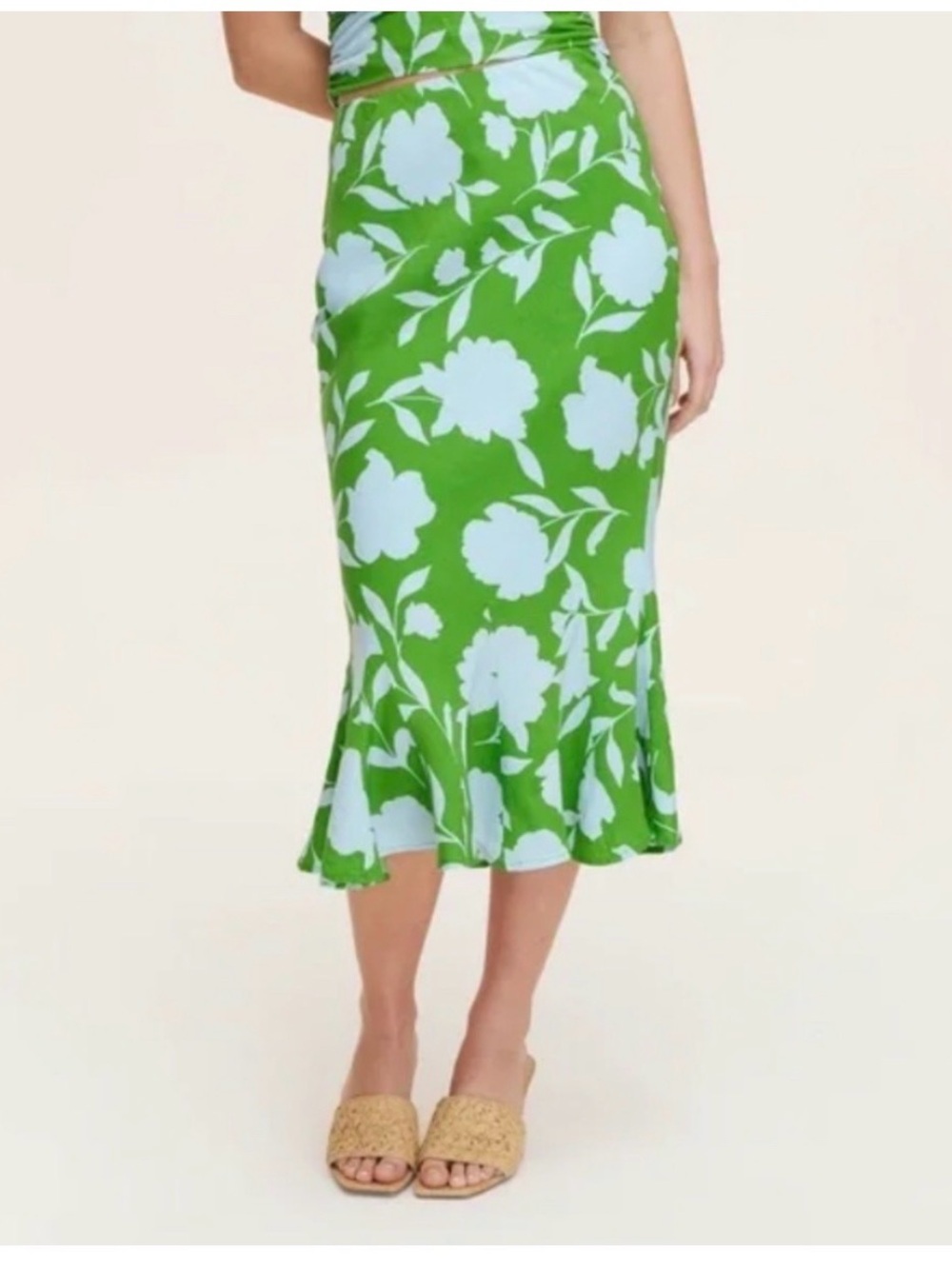 kate spade x target Green Floral Tie-Detail 2 Piece Set